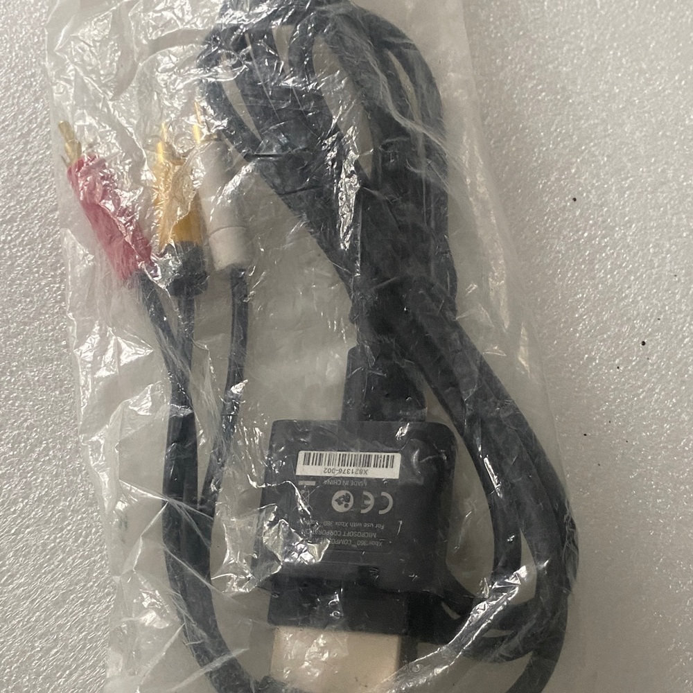 Black Audio Video Cable Sony PlayStation Cable for Console Accessories, new